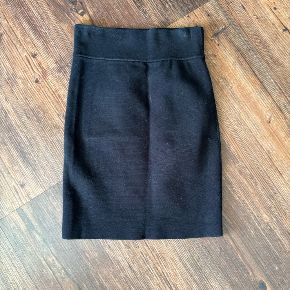 Express Black Fitted Skirt